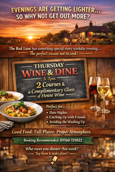 thursday wine and dine
